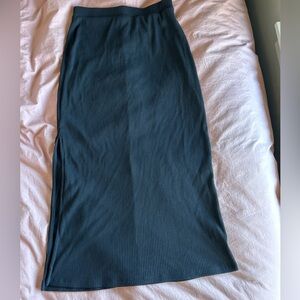 Old Navy Black Ribbed Maxi Skirt